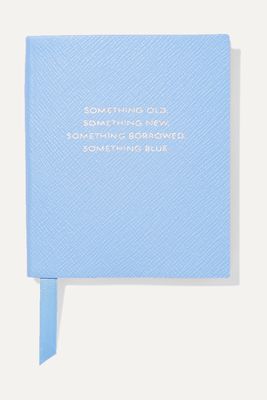 Smythson - Panama Something Old, Something New, Something Borrowed, Something Blue Textured-leather Notebook - one size