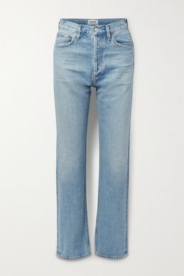 AGOLDE - '90s Pinch Waist High-rise Straight-leg Organic Jeans - Blue