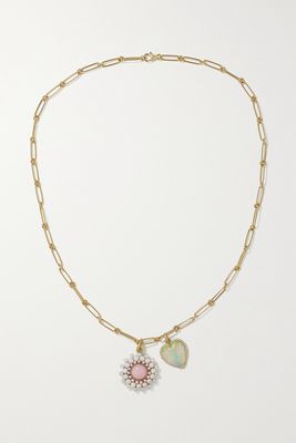 Storrow - Alana Juliet 14-karat Gold Multi-stone Necklace - one size