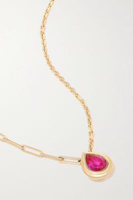 Yvonne Léon - 18-karat Gold Topaz Necklace - one size
