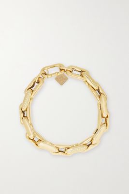 Lauren Rubinski - Medium 14-karat Gold Diamond Bracelet - one size
