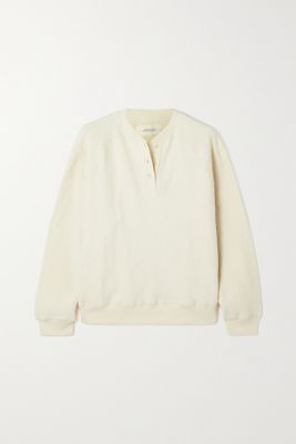 The Great - The Fleece Cotton-blend Sweatshirt - White