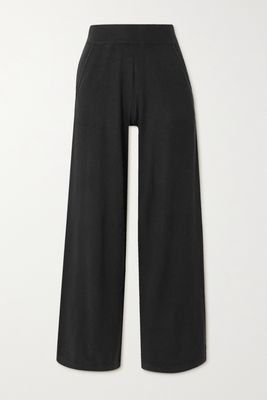 Arch4 - Swing Cashmere Wide-leg Pants - Black