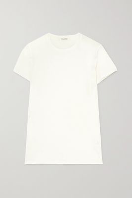 Nili Lotan - Lana Supima Cotton-jersey T-shirt - Ecru