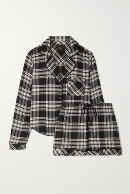 Rails - Kellen Checked Flannel Pajama Set - Black