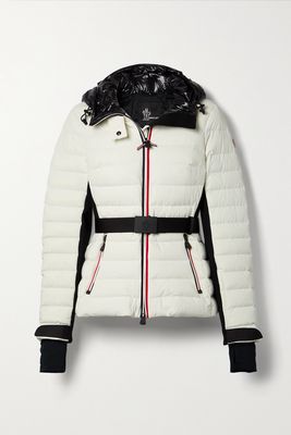 Moncler Grenoble - Bruche Belted Quilted Shell Down Jacket - Cream
