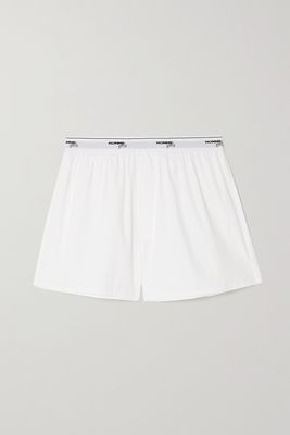 Hommegirls - Cotton-poplin Shorts - White