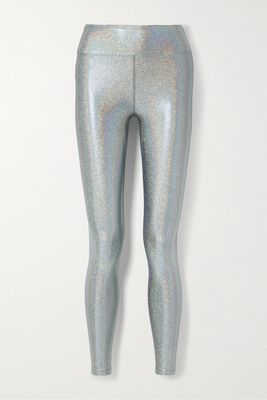 Heroine Sport - Marvel Glittered Stretch Leggings - Silver