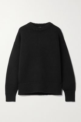 The Row - Ophelia Wool And Cashmere-blend Sweater - Black