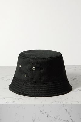 Bottega Veneta - Shell-jacquard Bucket Hat - Black