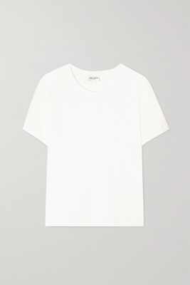 SAINT LAURENT - Cotton-jersey T-shirt - White