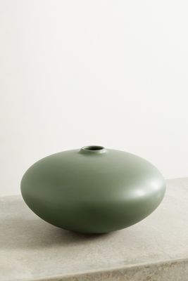 Raawii - Alev 02 Large Earthenware Vase - Green