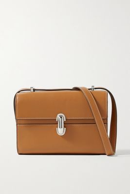 Savette - Symmetry 19 Leather Shoulder Bag - Brown
