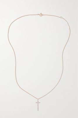 Diane Kordas - 14-karat Rose Gold Diamond Necklace - one size