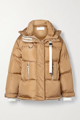 Shoreditch Ski Club - Willow Hooded Quilted Padded Recycled Shell Jacket - Brown