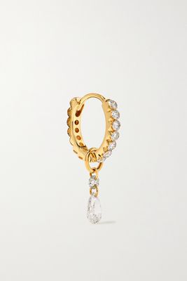 Maria Tash - Petite Double 18-karat Gold Diamond Hoop Earring - one size