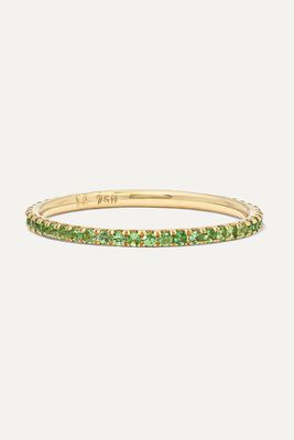 Ileana Makri - Thread 18-karat Gold Tsavorite Ring - 6