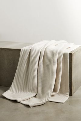 Brunello Cucinelli - Ribbed Cashmere Blanket - Cream