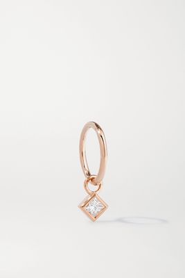 Maria Tash - 18-karat Rose Gold Diamond Hoop Earring - one size