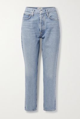 AGOLDE - Fen High-rise Straight-leg Organic Jeans - Blue