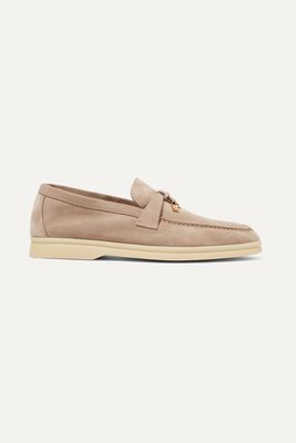 Loro Piana - Summer Charms Suede Loafers - Neutrals