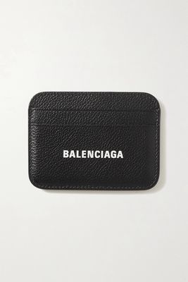 Balenciaga - Cash Printed Textured-leather Cardholder - Black