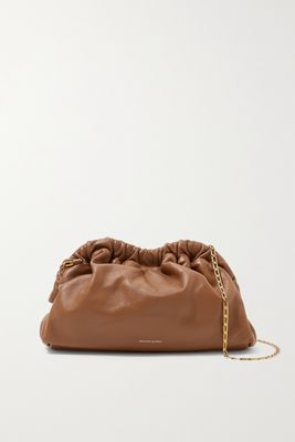 Mansur Gavriel - Cloud Mini Gathered Leather Clutch - Brown