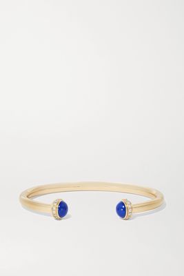 Piaget - Possession 18-karat Gold, Lapis Lazuli And Diamond Cuff - S