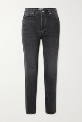 AGOLDE - Fen High-rise Straight-leg Organic Jeans - Black