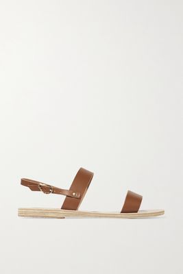 Ancient Greek Sandals - Clio Leather Sandals - Brown