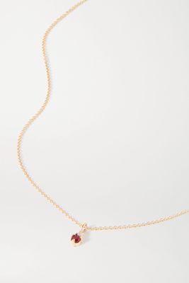 STONE AND STRAND - Birthstone Gold Multi-stone Necklace - March