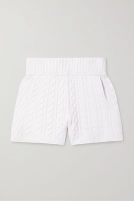 rag & bone - Pierce Cable-knit Cashmere Shorts - Ivory