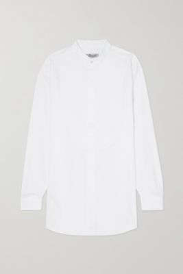 Charvet - Cotton-poplin And Piqué Shirt - White