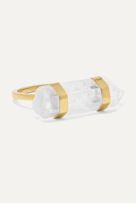 Harris Zhu - 14-karat Gold Crystal Quartz Ring - 6