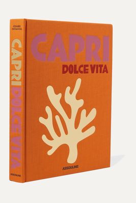 Assouline - Capri Dolce Vita By Cesare Cunaccia Hardcover Book - Orange