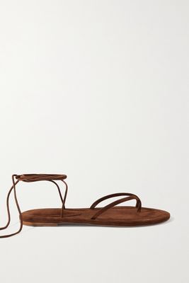 Porte & Paire - Suede Sandals - Brown