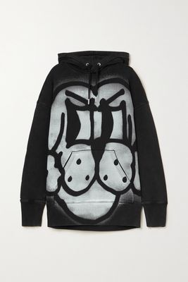 Givenchy - Printed Cotton-jersey Hoodie - Black