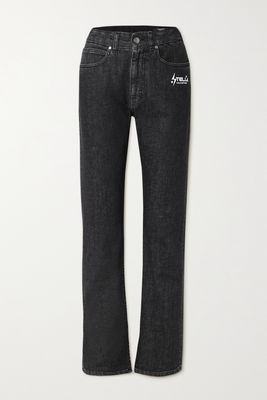 Stella McCartney - Printed High-rise Straight-leg Jeans - Black