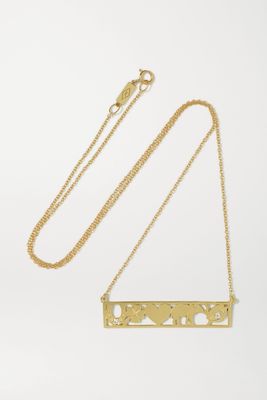 Jennifer Meyer - Good Luck 18-karat Gold Diamond Necklace - one size