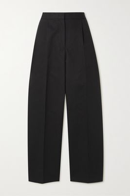 Jil Sander - Cotton-piqué Straight-leg Pants - Black