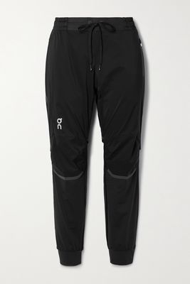 ON - Paneled Shell And Tech-jersey Track Pants - Black