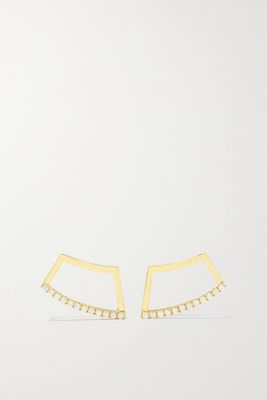 State Property - Holmes 18-karat Gold Diamond Earrings - one size
