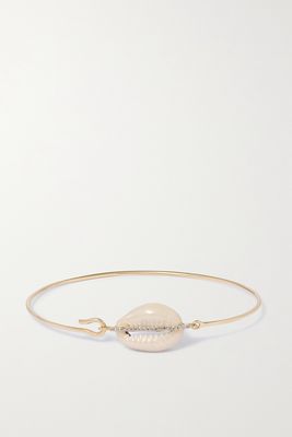 Pascale Monvoisin - Cauri 9-karat Gold, Shell And Diamond Bracelet - one size
