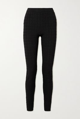 Givenchy - Jacquard-knit Leggings - Black