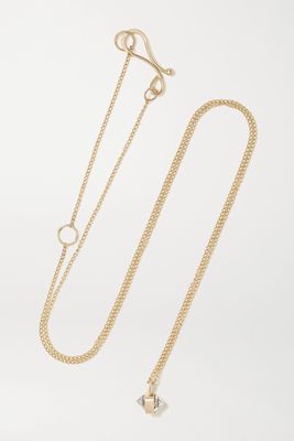 Melissa Joy Manning - 14-karat Gold Herkimer Diamond Necklace - one size