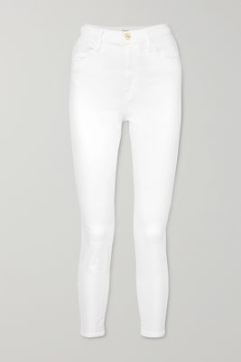 FRAME - Ali High-rise Skinny Jeans - White