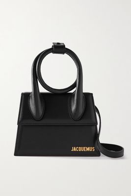 Jacquemus - Le Chiquito Noeud Leather Shoulder Bag - Black