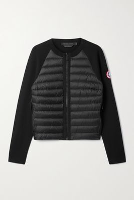 Canada Goose - Hybridge Paneled Wool And Quilted Shell Down Jacket - Black