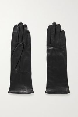 Agnelle - Grace Leather Gloves - Black