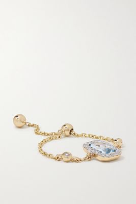 Anissa Kermiche - 14-karat Gold, Topaz And Diamond Ring - one size
